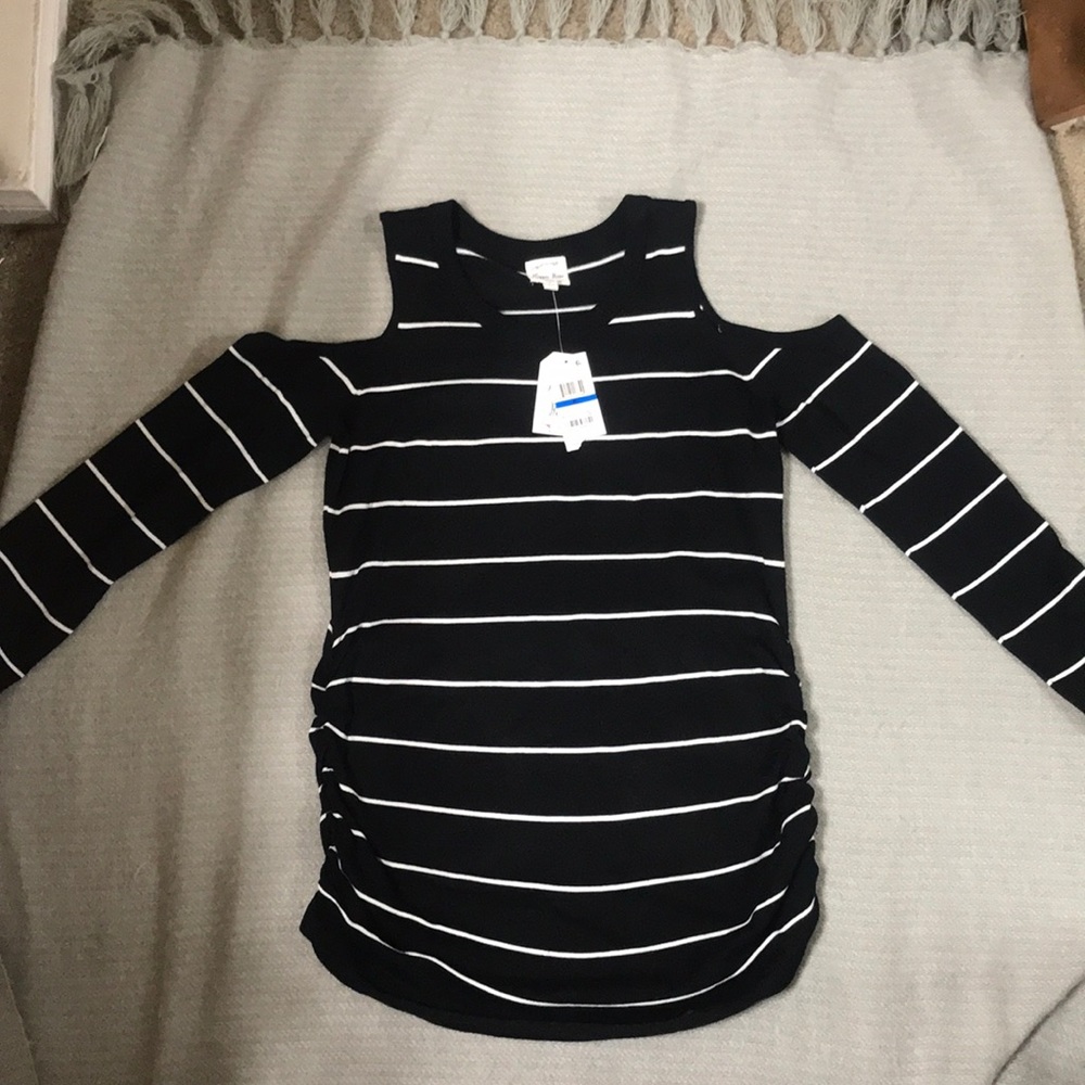 Hippie Rose cold shoulder long sleeve top